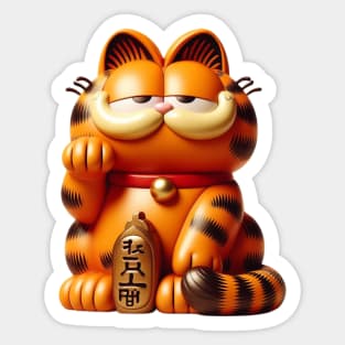 Garfield - 3D Maneki Sticker